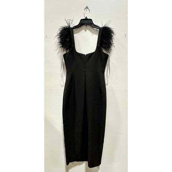 Likely Dresses & Skirts - LIKELY Women’s Black Feather Strap Sweetheart Dress